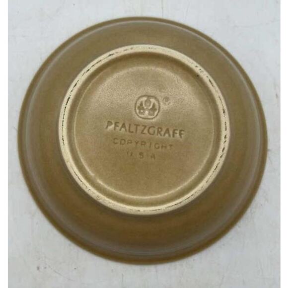 VTG Pfaltzgraff Folk Art 5‑Pc Place Setting Blue Floral (1977)Tan USA Stoneware - Picture 7 of 16